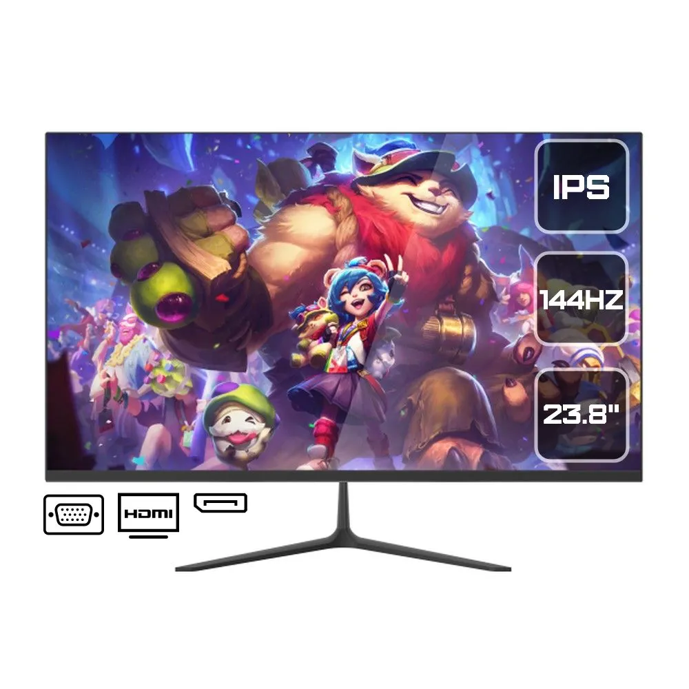 

Монитор 23.8" Lime T238 IPS, 1920x1080 (16:9), 250кд/м2, 144Hz, 5мс, 178°/178°, HDMI, DisplayPort, USB-Hub, черный (T238), T238