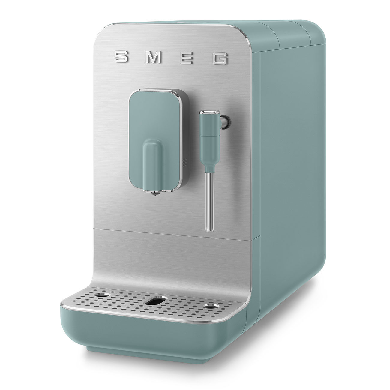 

Кофемашина автоматическая SMEG Стиль 50-х г.г. BCC02EGMEU, зерновой, 1.4 л, ручной капучинатор, металлические жернова, зеленый/серебристый, 1350Вт (BCC02EGMEU), BCC02EGMEU