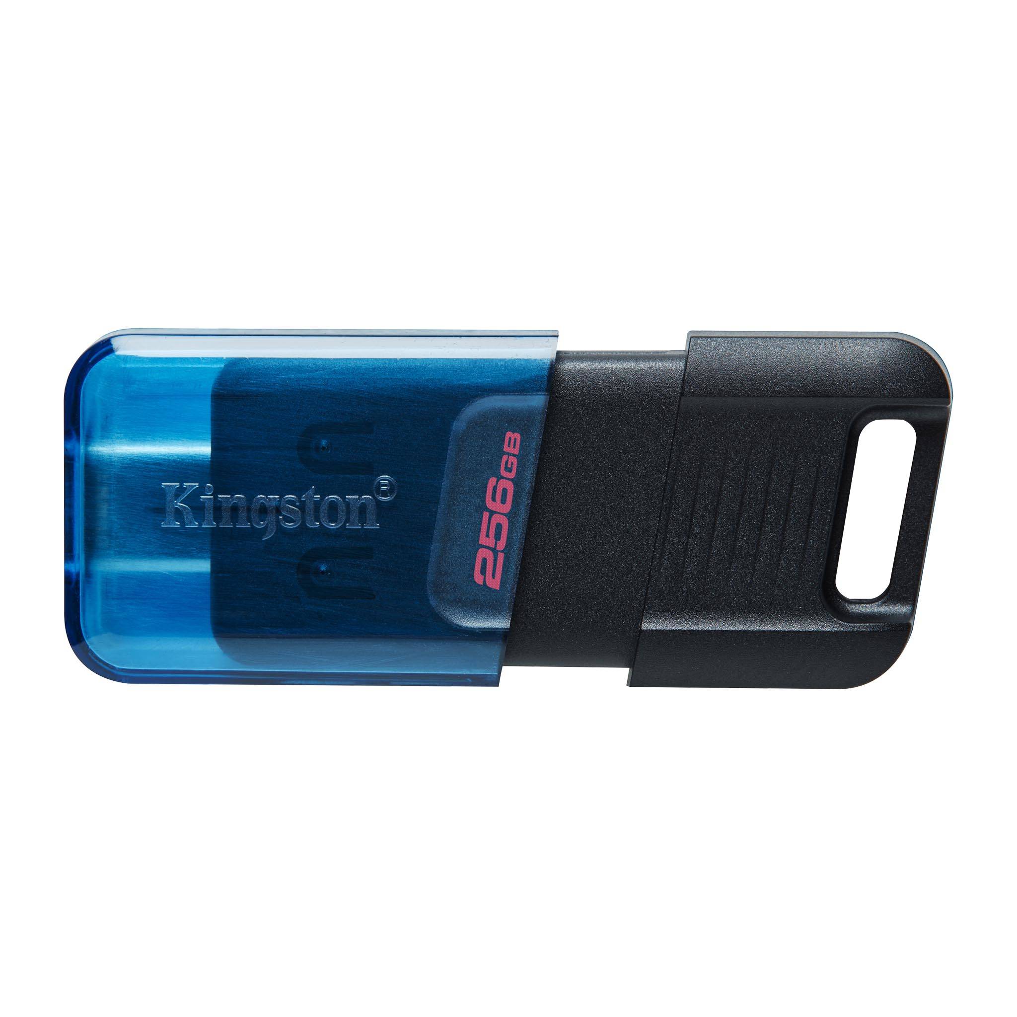 

Флешка 256Gb USB 3.2 Type-C Kingston DataTraveler 80 M, черный/синий (DT80M/256GB)
