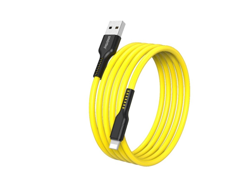 

Кабель USB-Lightning 8-pin, 2.4A 1 м, желтый Smartbuy S21 (iK-512-S21by)