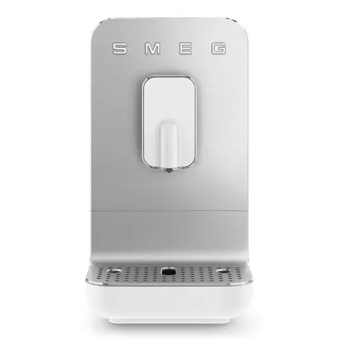 

Кофемашина автоматическая SMEG Стиль 50-х г.г. BCC01WHMEU, зерновой, 1.4 л, без капучинатора, металлические жернова, серебристый/белый, 1350Вт (BCC01WHMEU), BCC01WHMEU