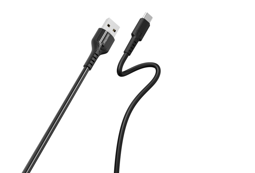 

Кабель USB 2.0(Am)-USB 2.0 Type-C(m), быстрая зарядка, 5A 1 м, черный Smartbuy S33 (iK-3112-S33b)