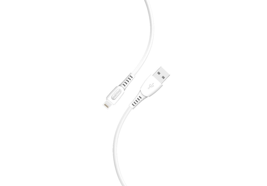 

Кабель USB 2.0(Am)-Lightning 8-pin(m), 2.4A 1 м, белый Smartbuy S40 (iK-512-S40w)