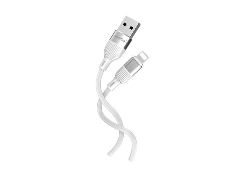 

Кабель USB 2.0(Am)-Lightning 8-pin(m), 2.4A 1 м, белый Smartbuy S72 (iK-512-S72w)