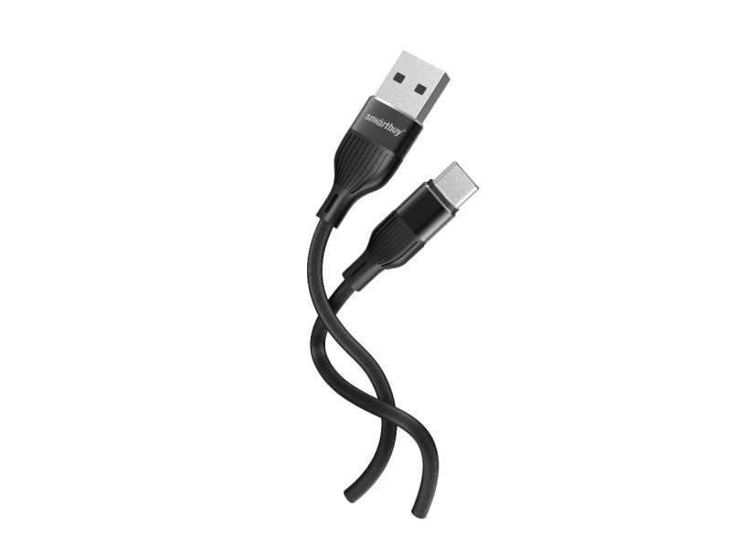 

Кабель USB-USB Type-C, 3A 1 м, черный Smartbuy S72 (iK-3112-S72b)