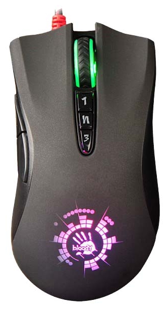 

Мышь проводная A4Tech Bloody A91, 4000dpi, оптическая светодиодная, USB, черный, A91