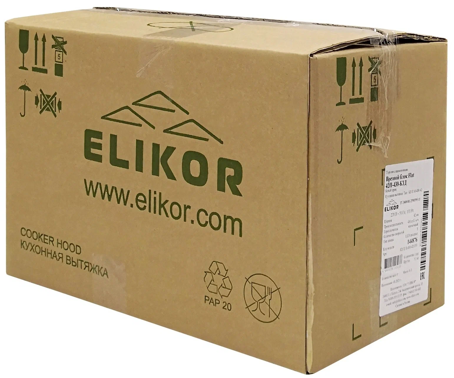 Elikor врезной блок flat 42п 430 к3д