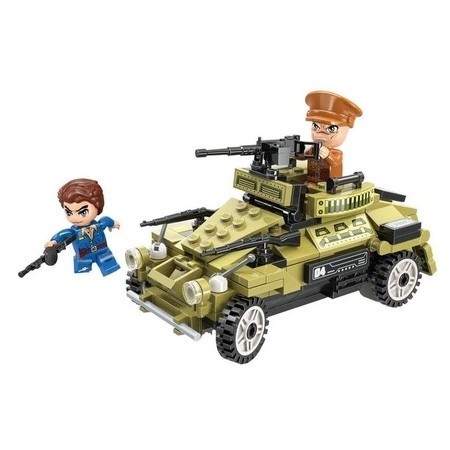 

Конструктор Qman Боевая зона: Бронеавтомобиль, деталей: 155 (C1731-4), Боевая зона: Бронеавтомобиль