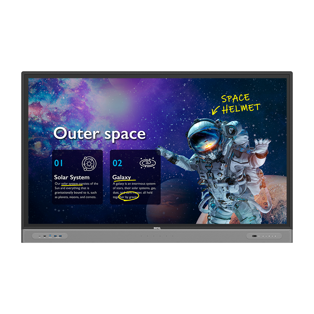 

Интерактивная панель 65" BenQ RM6503 Touch, IPS, 4K, 3840x2160, 400кд/м2, 8 мс, Rj-45, HDMI, VGA, DisplayPort, USB, черный, RM6503