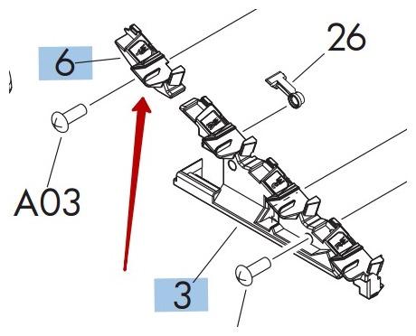 

Передняя внутренняя нижняя крышка HP оригинал LJ CP3525/M500/M570 (RL1-1915-000CN)