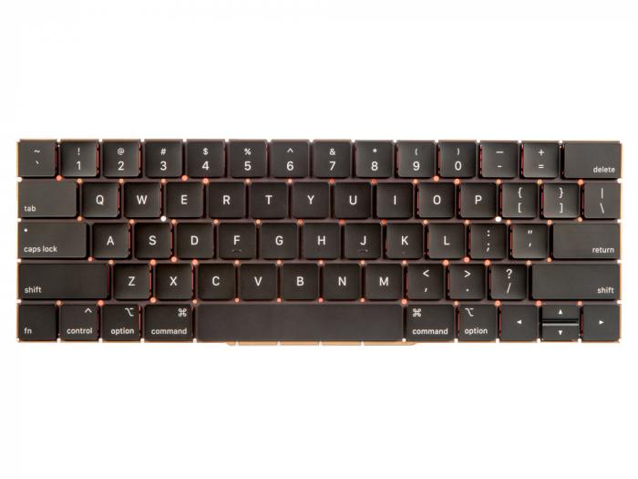 

Клавиатура ZeepDeep для ноутбука Apple MacBook Pro 13 15 Retina Touch Bar A1706 A1707 Late 2016 Mid 2017, черный (875079), A1706 A1707 US