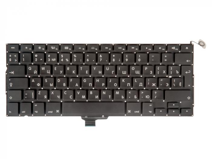 

Клавиатура ZeepDeep для ноутбука Apple MacBook Pro 13 A1278 Late 2008 - Mid 2012, черный (875071), A1278 angular enter RUS