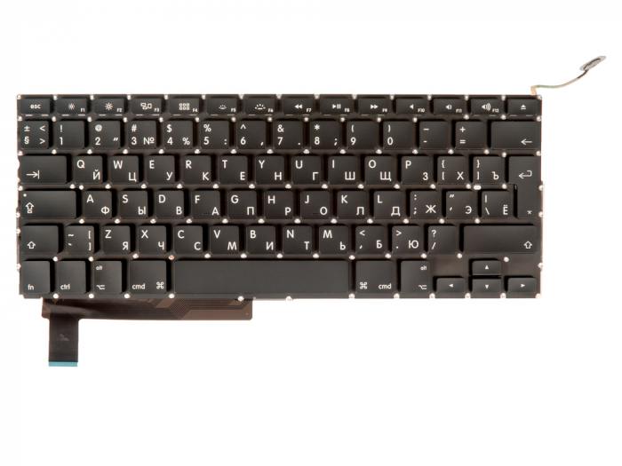 

Клавиатура ZeepDeep для ноутбука Apple MacBook Pro 15 A1286 Mid 2009 - Mid 2012, черный (875077), A1286 angular enter RUS