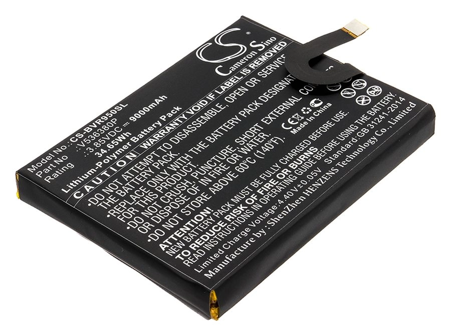 

Аккумулятор CameronSino CS-BVR950SL/V536380P для Blackview BV9500, BV9500 Oro, 3.85 В, 9000mAh, CS-BVR950SL
