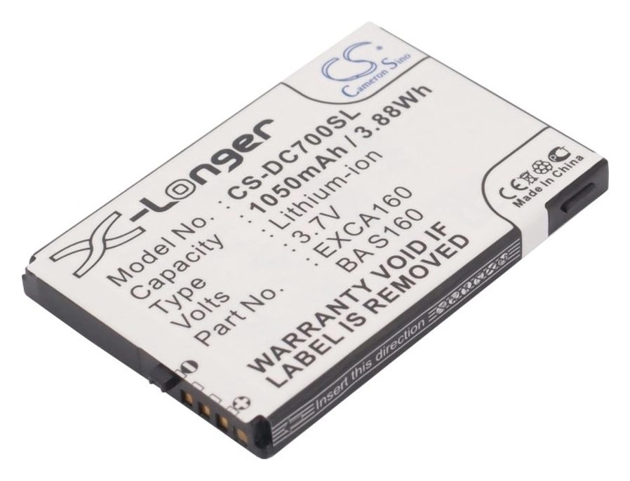 

Аккумулятор CameronSino CS-DC700SL/EXCA160 для HTC S620, S621, 3.7 В, 1050mAh, CS-DC700SL