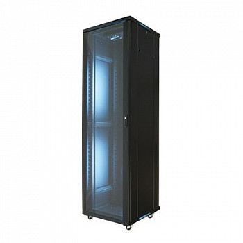 

Шкаф телекоммуникационный напольный 42U 600x600 мм, стекло, черный, разборный (3 места), Wize Pro RE42RU/W42UR (RE42RU/W42UR), RE42RU/W42UR