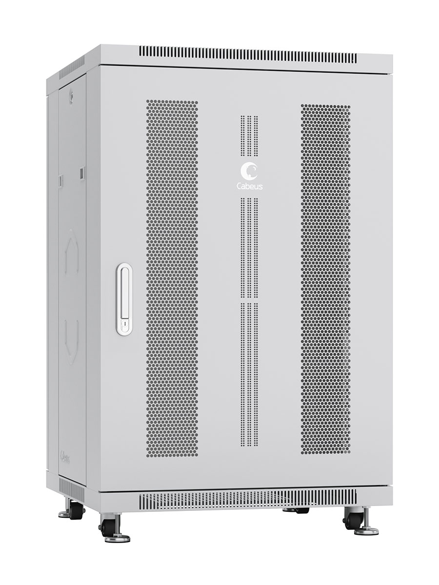 

Шкаф телекоммуникационный напольный 18U 600x800 мм, перфорация/металл, серый, Cabeus ND-05C-18U60/80 (ND-05C-18U60/80), ND-05C-18U60/80