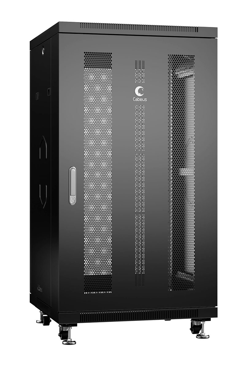 

Шкаф телекоммуникационный напольный 22U 600x1000, перфорация/металл, черный, Cabeus ND-05C-22U60/100-BK (ND-05C-22U60/100-BK), ND-05C-22U60/100-BK