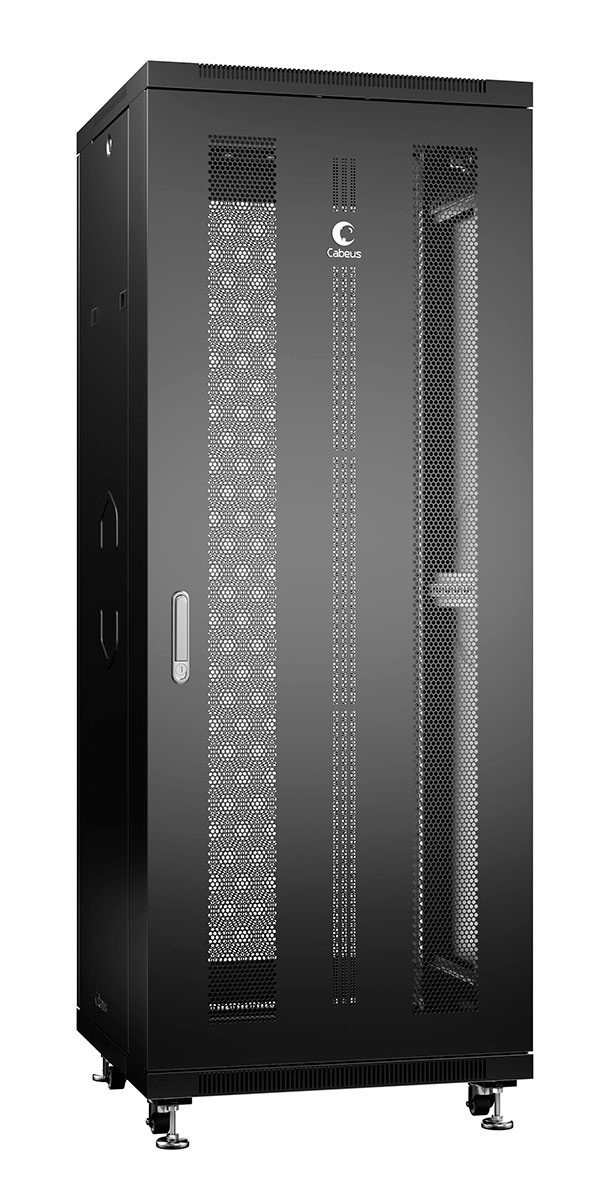 

Шкаф телекоммуникационный напольный 32U 600x600, перфорация/металл, черный, Cabeus ND-05C-32U60/60-BK (ND-05C-32U60/60-BK), ND-05C-32U60/60-BK
