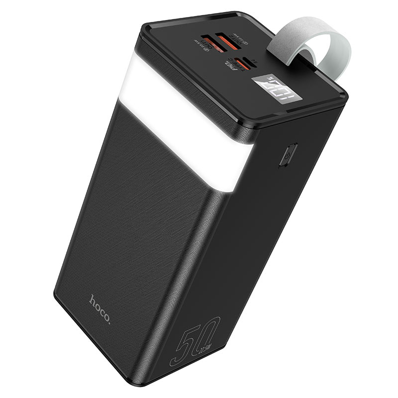 

Портативный аккумулятор (Powerbank) Hoco J86A, 50000mAh, 2xUSB, 3A, QC, PD, черный (759238), J86A