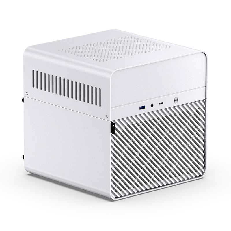 Корпус JONSBO N2, Mini-ITX, Small Tower, USB 3.0, USB Type-C, белый, без БП