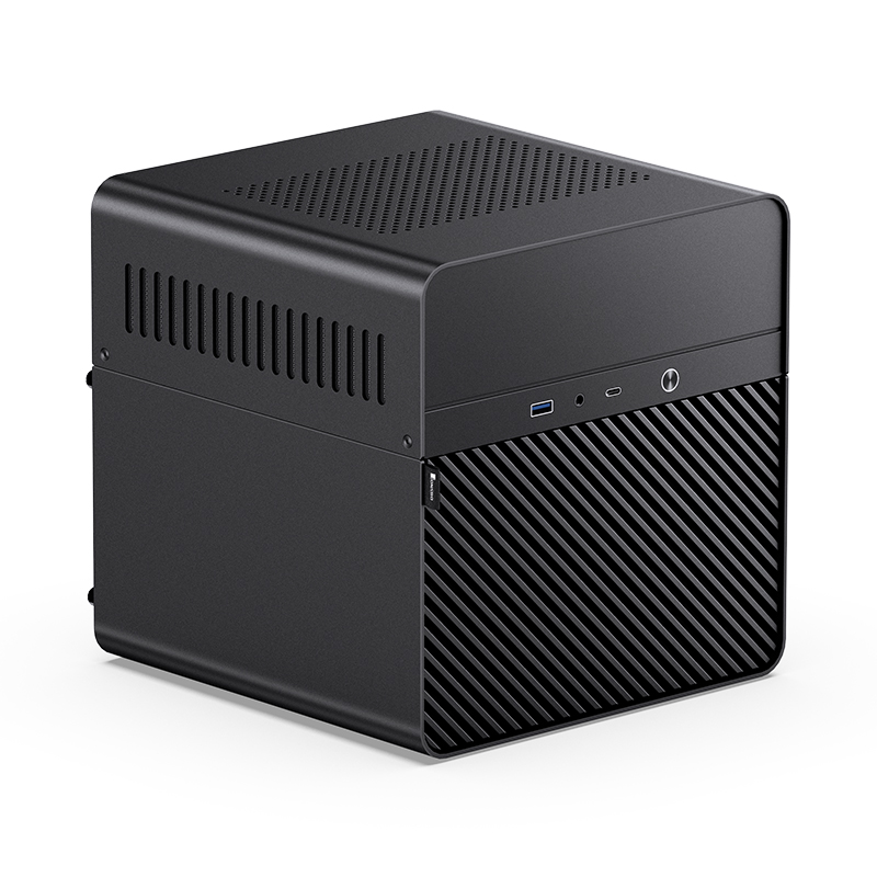 Корпус JONSBO N2, Mini-ITX, Small Tower, USB 3.0, USB Type-C, черный, без БП