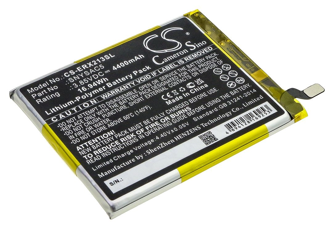 

Аккумулятор CameronSino CS-ERX213SL/SNYSAC5 для Sony Xperia 10 III 5G, A102SO, PDX-213, SOG04, SO-52B, XQ-BT52, 3.85 В, 4400mAh, CS-ERX213SL