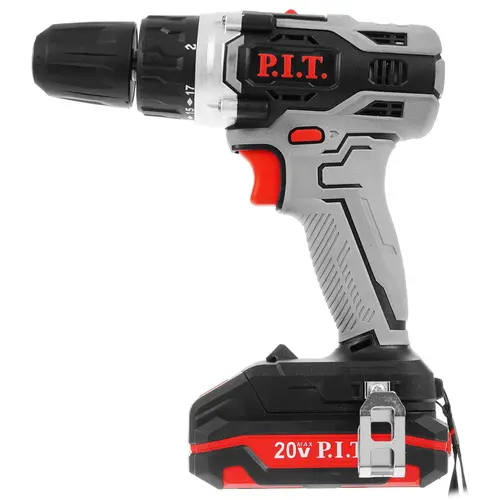 

Дрель P.I.T. PBM20H-10A / 1, аккумуляторная, 28 нм, 1450 об/мин, 20V, Li-Ion, два акб, быстрозажимной патрон, кейс, 2.76 кг, акб и з/у в комплекте (PBM20H-10A / 1), PBM20H-10A / 1