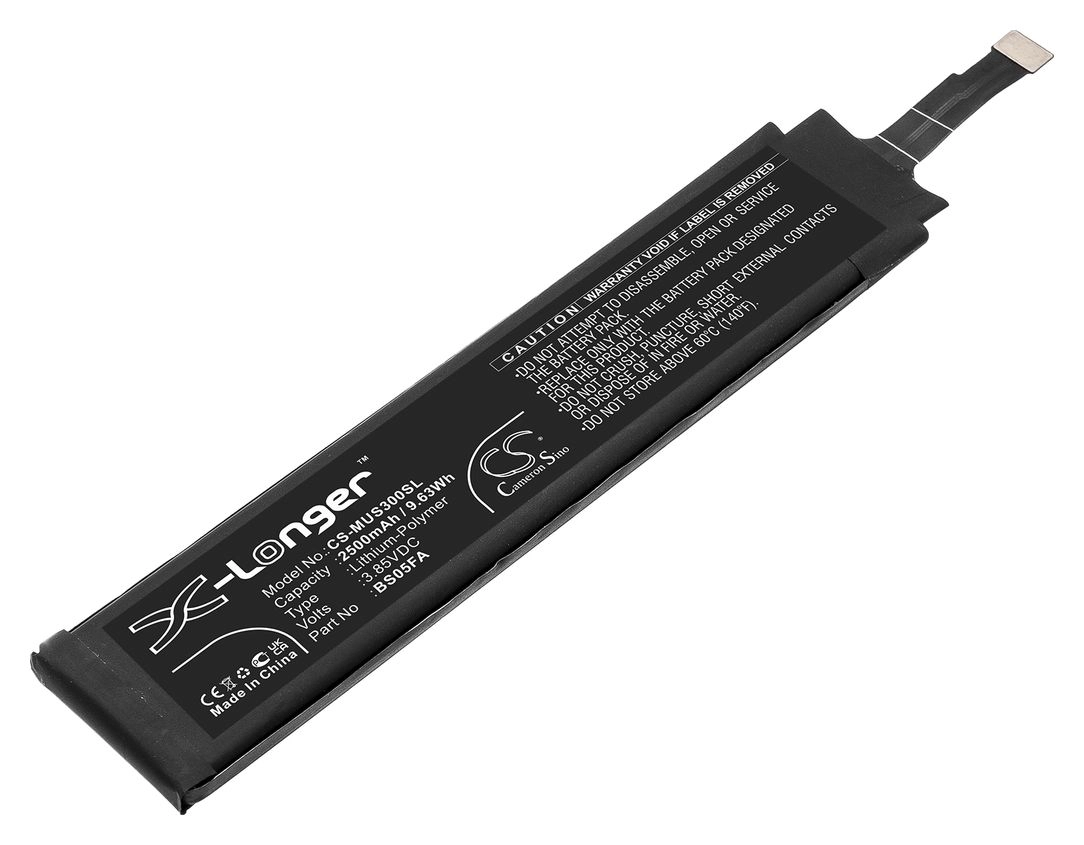 

Аккумулятор CameronSino CS-MUS300SL/BS05FA для Xiaomi Black Shark 3 Pro, Black Shark 3 Pro 5G, MBU-H0, 3.85 В, 2500mAh, CS-MUS300SL