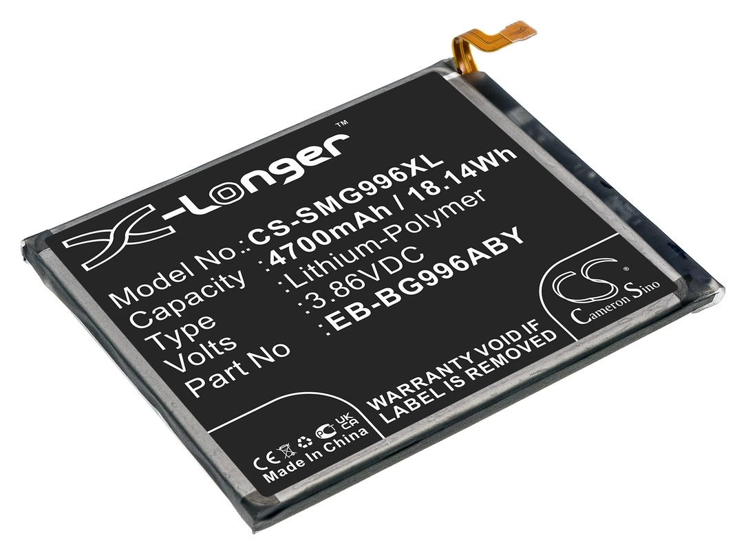 

Аккумулятор CameronSino CS-SMG996XL/EB-BG996ABY для Samsung Galaxy S21+, Galaxy S21+ 5G, SM-G996W, 3.86 В, 4700mAh, CS-SMG996XL