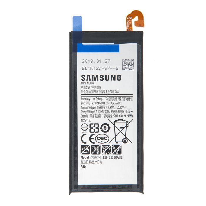 Аккумулятор Samsung J330F/EB-BJ330ABE для Samsung Galaxy J3 (2017) SM-J330F, 3.85 В, 2400mAh (609475)