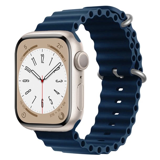 

Ремешок для Apple Watch, 42-49 мм, силиконовый, темно-синий (214252), ApW26 Ocean Band