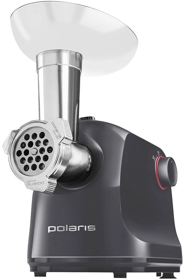 

Электрическая мясорубка Polaris PMG 1872, 1.8 кВт, 2 кг/мин, серый, PMG 1872