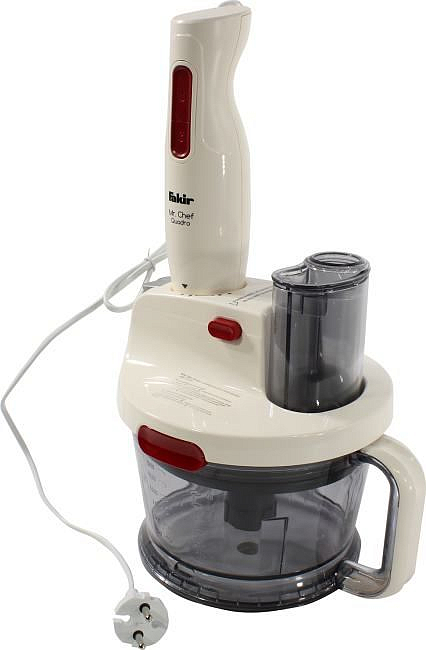 

Блендер погружной Fakir Mr. Chef Quadro 1 кВт, 1.5 л, кремовый (Mr. Chef Quadro Cream ), Mr. Chef Quadro