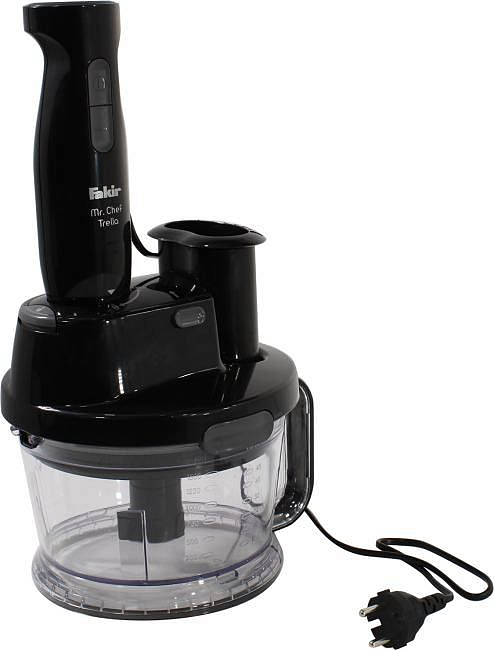 

Блендер погружной Fakir Mr. Chef Trella 1 кВт, 1.5 л, черный, Mr. Chef Trella