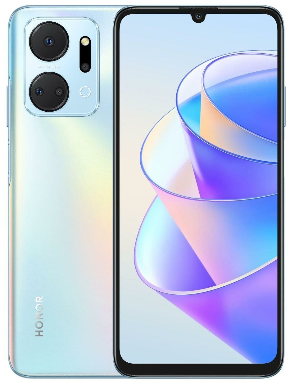 

Смартфон Honor X7A, 6.74" 720x1600 IPS, MediaTek Helio G37, 4Gb RAM, 128Gb, 3G/4G, Wi-Fi, BT, 4xCam, 2-Sim, 6000 мА⋅ч, USB Type-C, Android 12, серебристый (5109AMLU), X7A
