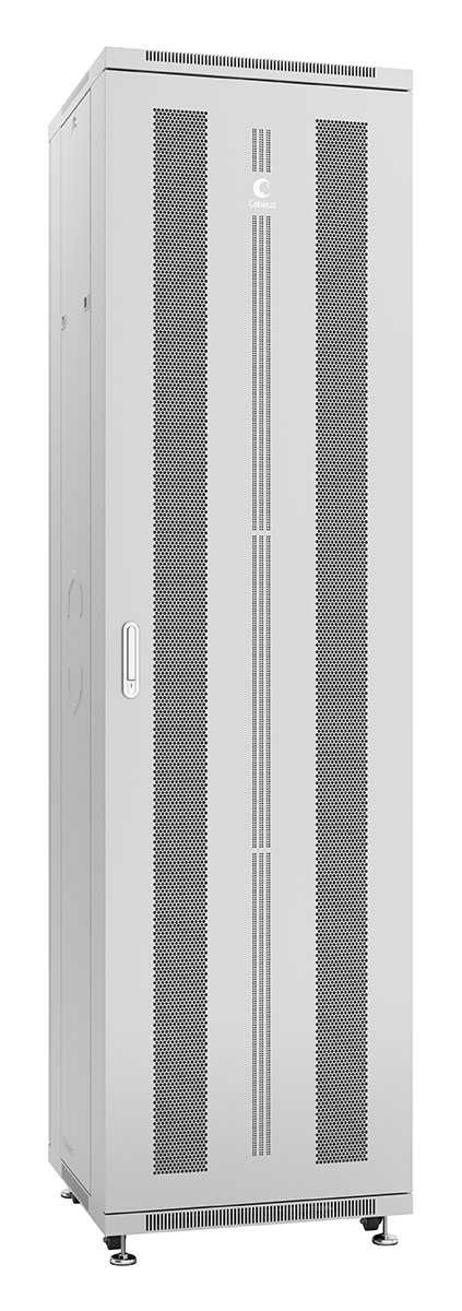 Шкаф телекоммуникационный напольный 47U 600x1000, перфорация/металл, серый, разборный, Cabeus ND-05C-47U60/100 (ND-05C-47U60/100)