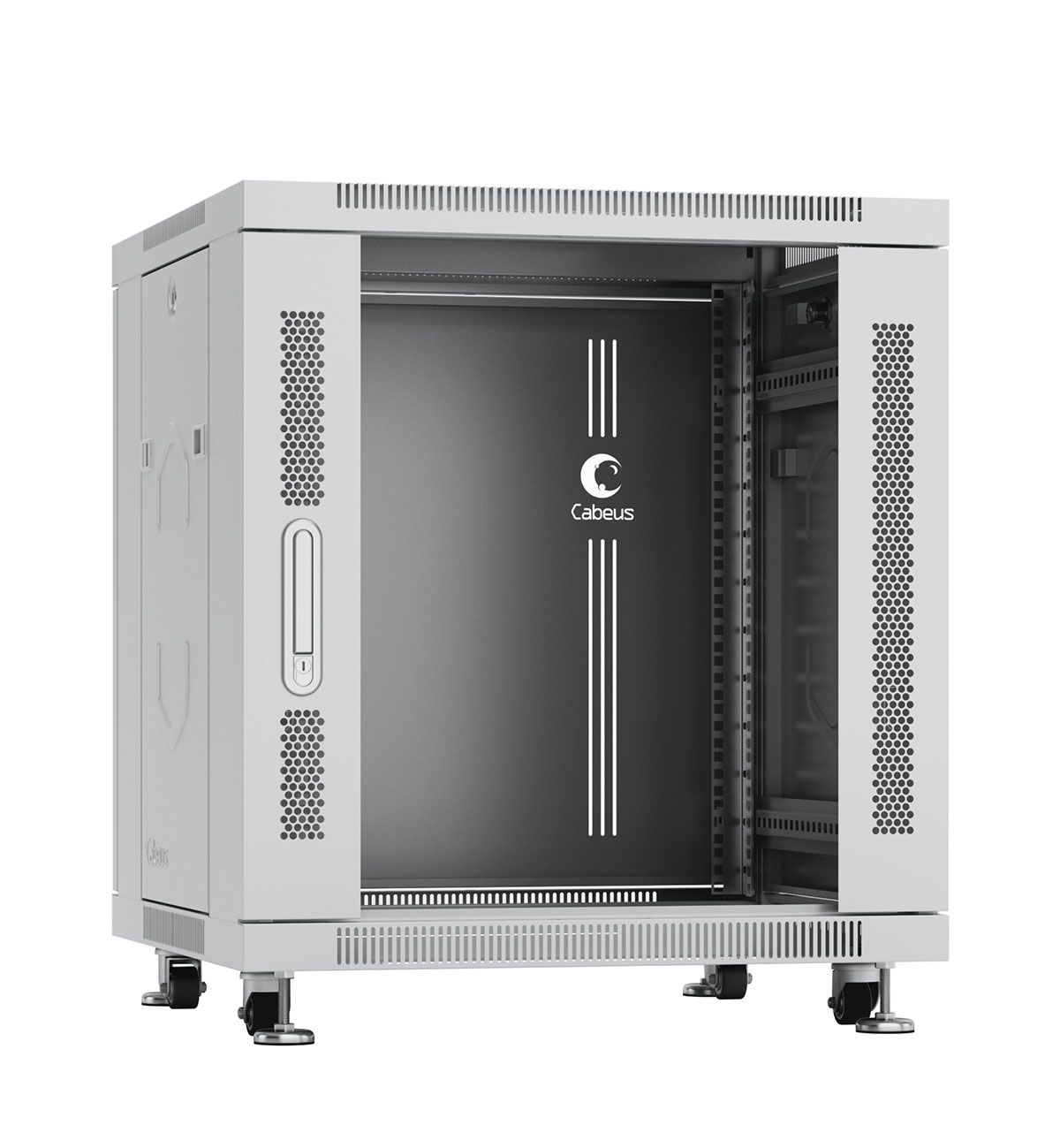 

Шкаф телекоммуникационный напольный 12U 600x600 мм, стекло/металл, серый, разборный (3 места), Cabeus SH-05C-12U60/60 (SH-05C-12U60/60), SH-05C-12U60/60