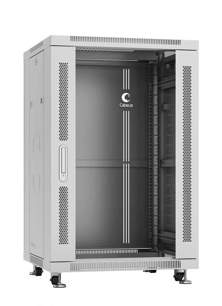 

Шкаф телекоммуникационный напольный 18U 600x800 мм, стекло/металл, серый, Cabeus SH-05C-18U60/80 (SH-05C-18U60/80), SH-05C-18U60/80