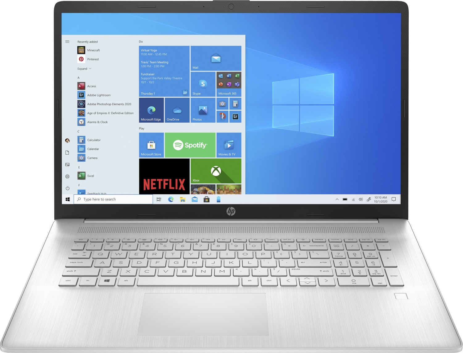 

Ноутбук HP 17-cp1115nw 17" IPS 1920x1080, AMD Ryzen 5 5625U 2.3 ГГц, 8Gb RAM, 512Gb SSD, W11, серебристый (715V6EA), 17-cp1115nw