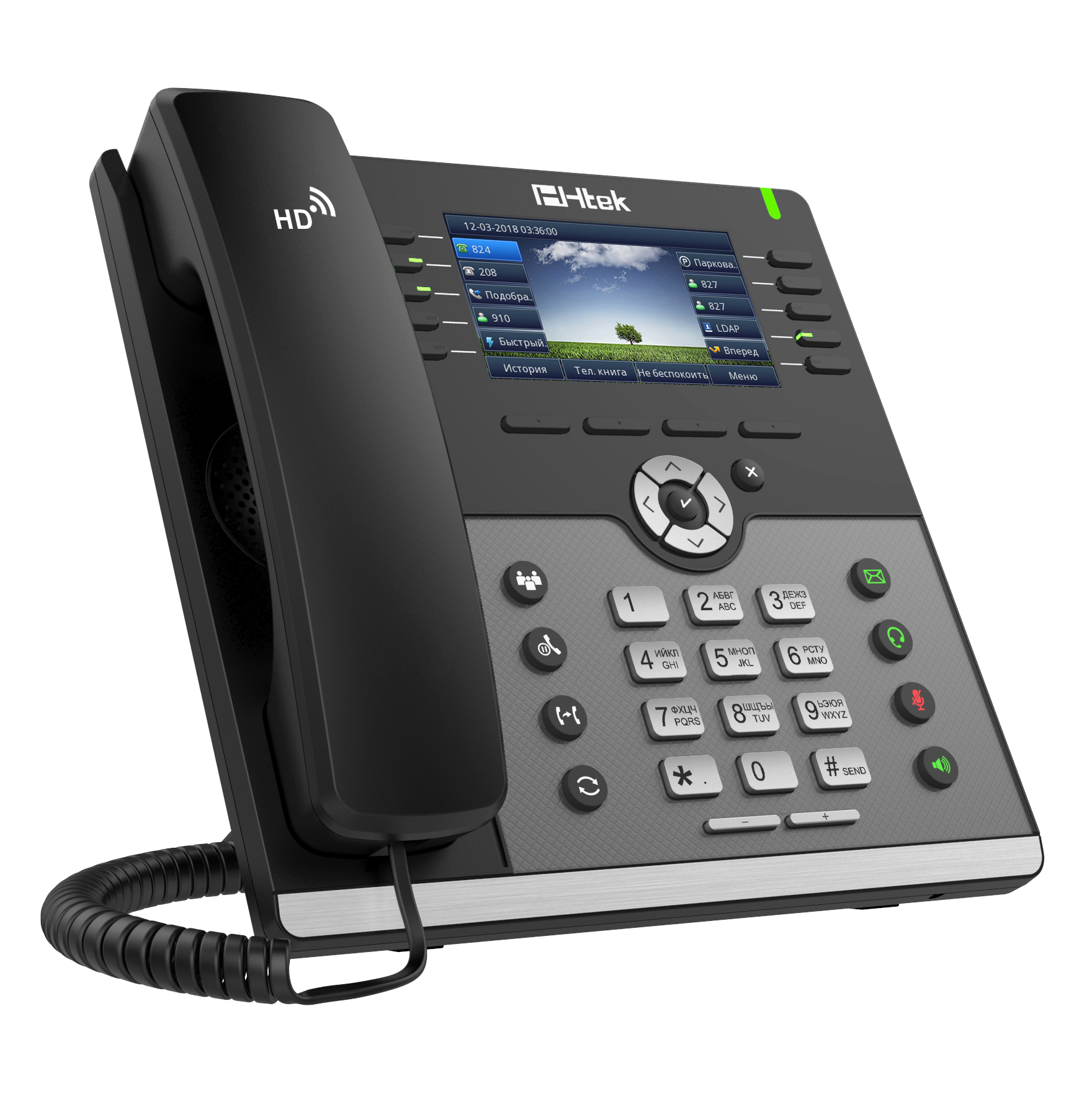 VoIP-телефон Htek UC926E RU, 16 линий, 16 SIP-аккаунтов, 1169219 купить в  Барнауле в интернет-магазине e2e4