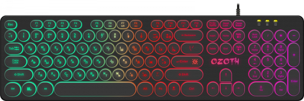 Клавиатура Defender Ozoth GK-106, USB, черный