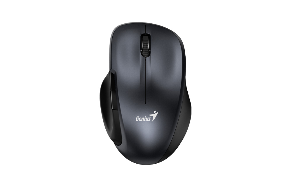 

Мышь беспроводная Genius Ergo 8200S, 1200dpi, оптическая светодиодная, USB/Радиоканал, серый (31030029401), Ergo 8200S
