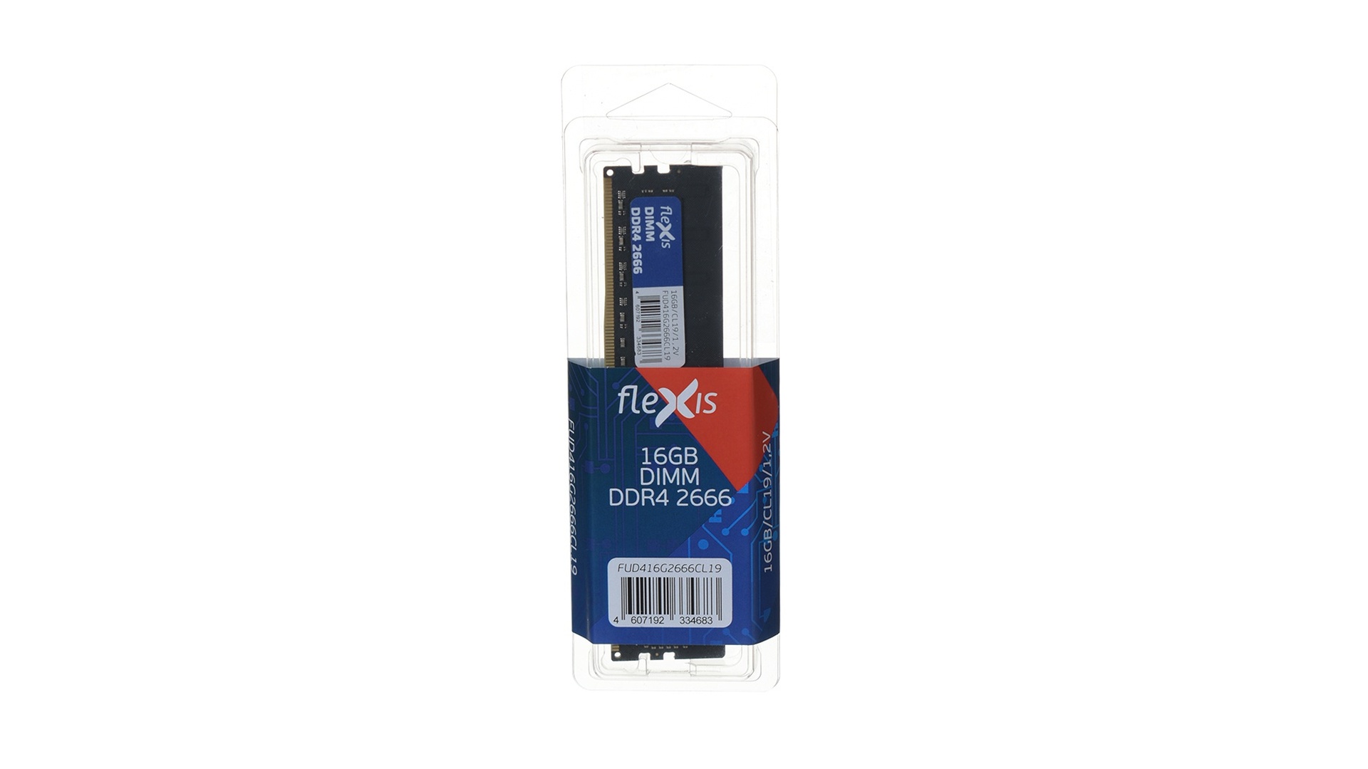 

Память DDR4 DIMM 16Gb, 2666MHz, CL19, 1.2V, Flexis (FUD416G2666CL19) Retail, FUD416G2666CL19