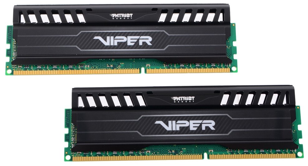 

Комплект памяти DDR3 DIMM 16Gb (2x8Gb), 1600MHz, CL10, 1.5 В, Patriot Memory, VIPER3 (PV316G160C0K), PV316G160C0K