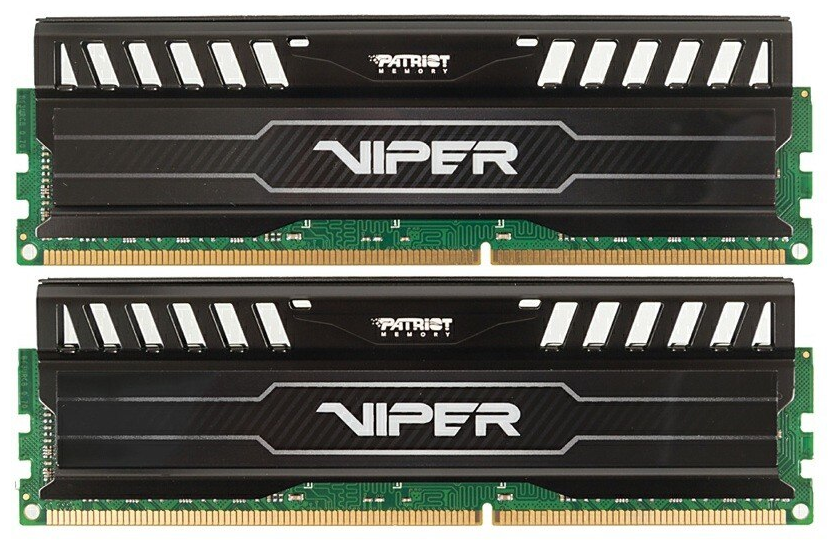 Комплект памяти DDR3 DIMM 16Gb (2x8Gb), 1600MHz, CL9, 1.5V Patriot Memory VIPER3 (PV316G160C9K) - фото 1
