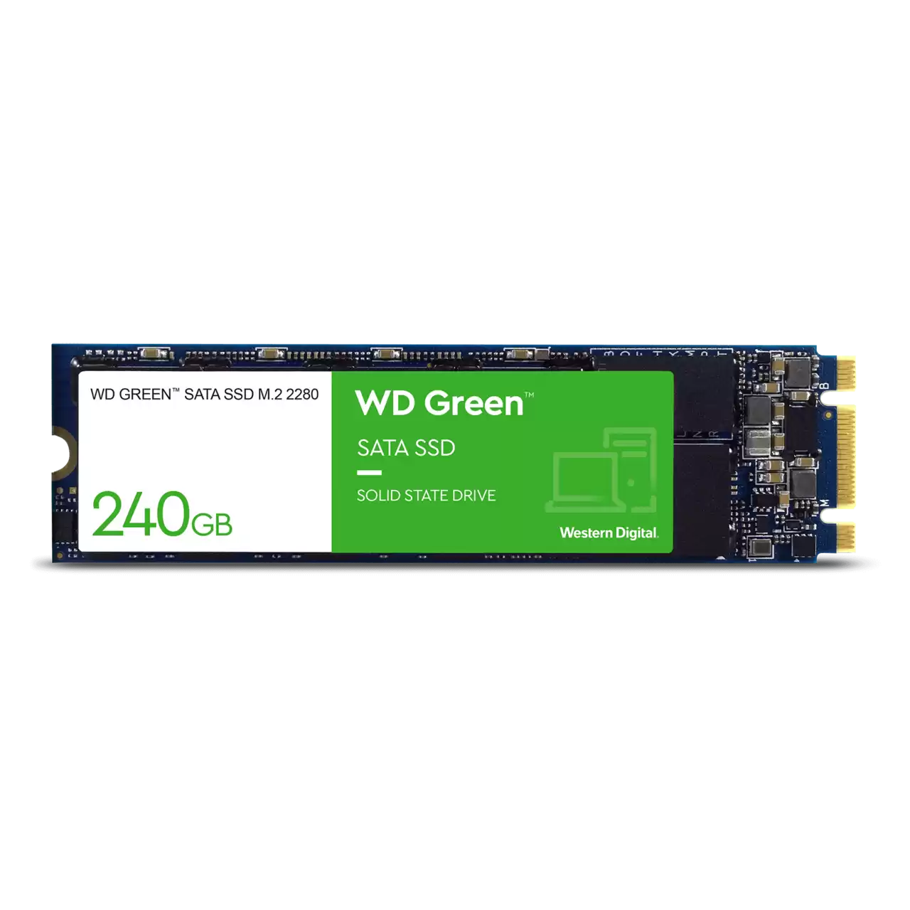 Твердотельный накопитель (SSD) Western Digital 240Gb Green, 2280, M.2 (WDS240G3G0B)