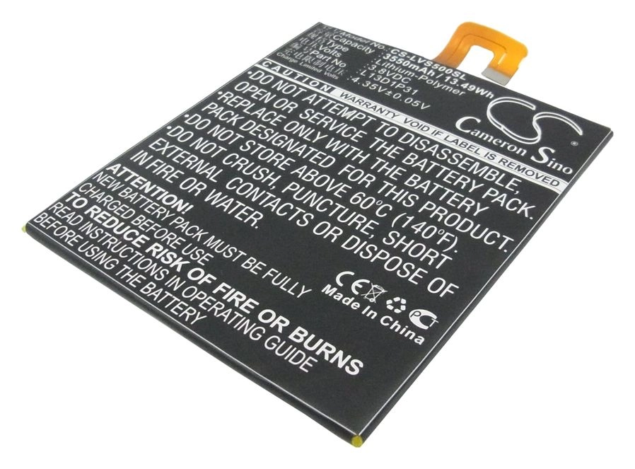 

Аккумулятор CameronSino CS-LVS500SL, 3.8 В, 3.55 А·ч, Li-pol для Lenovo IdeaTab A7-50 (A3500), CS-LVS500SL