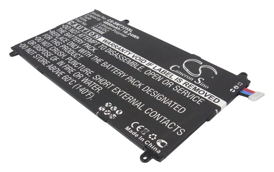 

Аккумулятор CameronSino CS-SMT325SL, 3.8 В, 4.8 А·ч, Li-pol для Samsung Galaxy Tab Pro 8.4 SM-T325, CS-SMT325SL