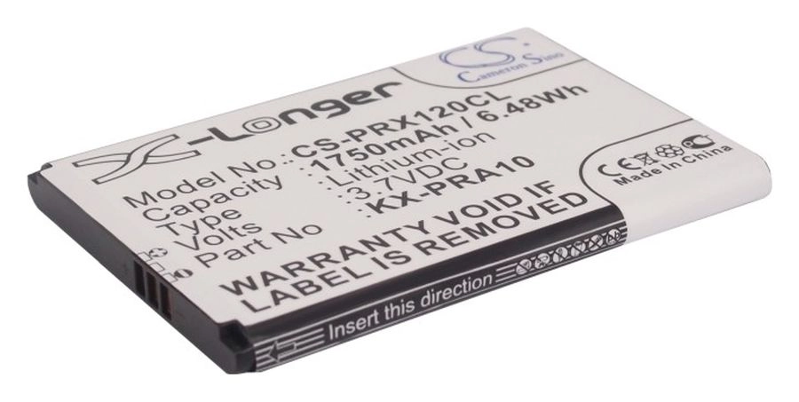 

Аккумулятор CameronSino KX-PRA10 для Panasonic, 3.7V, 1.75 А·ч (CS-PRX120CL)